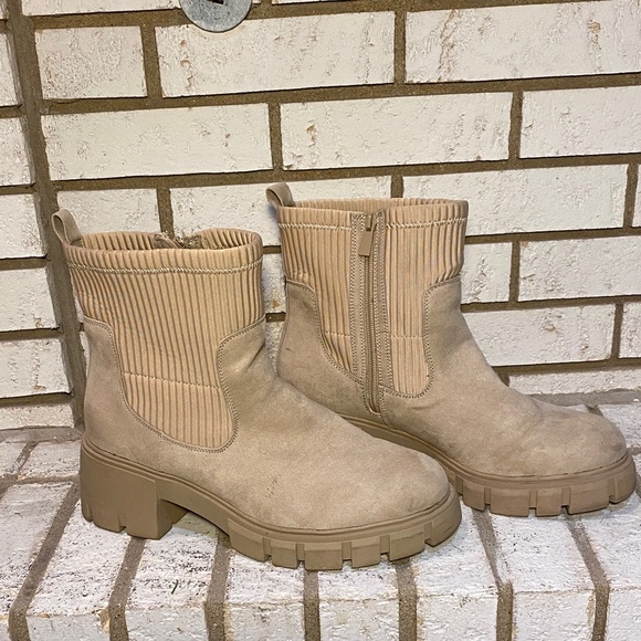 Torrid Tan Combat Boots - Picture 1 of 3